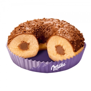 MILKA ДОНЪТ С ШОКОЛАД И ПОРЪСКА 65g (пакет 12бр.)