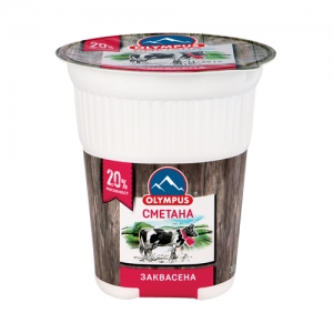 OLYMPUS ЗАКВАСЕНА СМЕТАНА 20%, 350gr